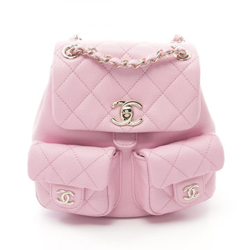 Top Quality Chanel Coco Mark Small Leather Backpack Pink