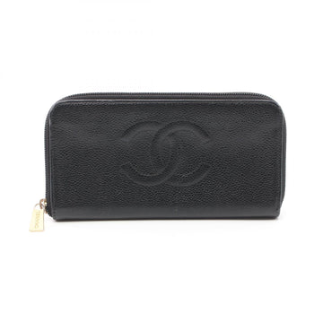 Top Quality Chanel Caviar Skin Round Long Wallet