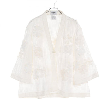 Top Quality Chanel Cotton Cardigan Ivory P50988W05629