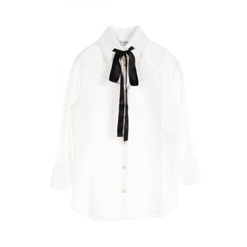 Top Quality Chanel Pearl Button Cotton Blouse