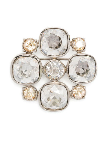 Top Quality Chanel CC Crystal-Embellished Brooch