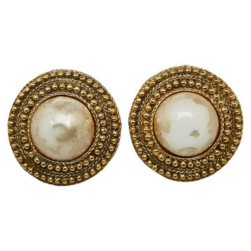 Top Quality Chanel Gold Plated Pearl Earrings