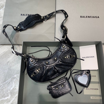 BLN-Ciaga Le Cagole XS Shoulder Bag In Black, For Women,  Bags 10.2in/26Luxe Carry 671309210BK1000