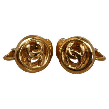 Top Quality Chanel Coco Mark Gold Plated Earrings