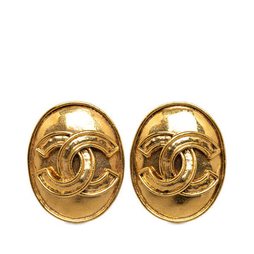 Top Quality Chanel   Coco Mark Earrings Gold Plated