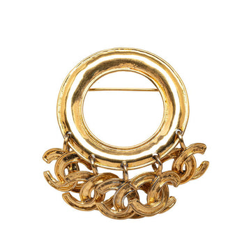 Top Quality Chanel   Gold Plated Coco Mark 5-Link Brooch
