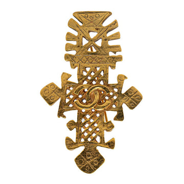 Top Quality Chanel   Coco Mark Brooch Gold Plated