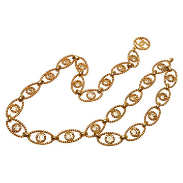 Top Quality Chanel Coco Mark Chain Belt Gold