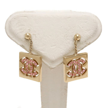 Top Quality Chanel Square Coco Mark Swing Earrings Gold