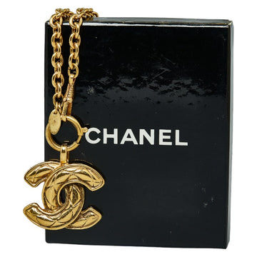 Top Quality Chanel Coco Mark Logo Gold Plated Necklace