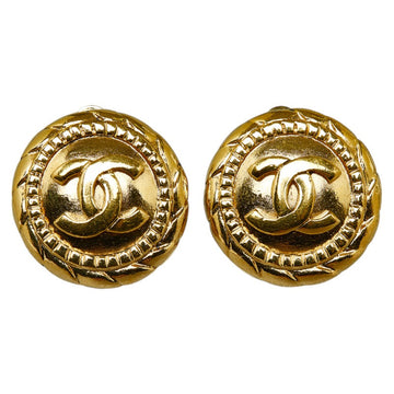 Top Quality Chanel Coco Mark Gold Plated Earrings