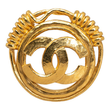 Top Quality Chanel Coco Mark Gold Plated Brooch