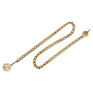 Top Quality Chanel   Coco Mark Chain Belt Gold