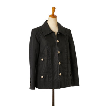 Top Quality Chanel Cotton Jacket Black 36 Women
