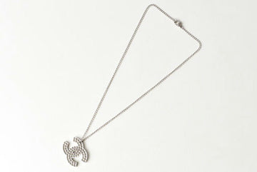 Top Quality Chanel Necklace Pendant CC Studs Black Silver