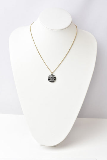 Top Quality Chanel Necklace/Pendant Coco Mark CC Rhinestone Gold/Black