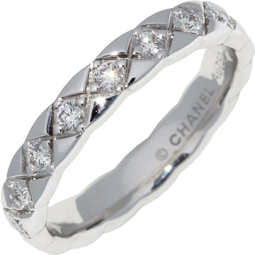 Top Quality Chanel K18WG Diamond Coco Crush Ring J11871