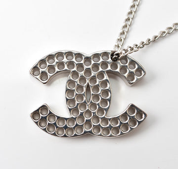 Top Quality Chanel Necklace/Pendant Coco Mark CC Punching Silver A27967