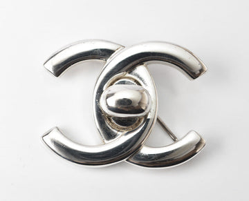 Top Quality Chanel Metal Brooch Pin Silver