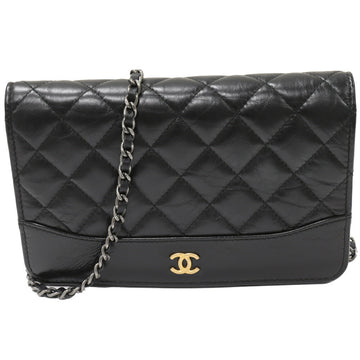 Top Quality Chanel Chain Shoulder Bag Black Silver A84389