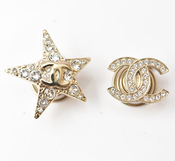 Top Quality Chanel Hair Accessory Rhinestone Gold