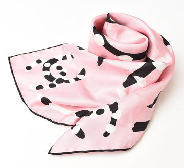 Top Quality Chanel Silk Scarf Handkerchief Coco Mark