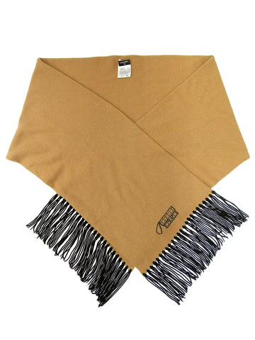 Top Quality Chanel 2008 Made Cashmere Multi Motif Rhinestone Cc Mark Scarf Beige/Black