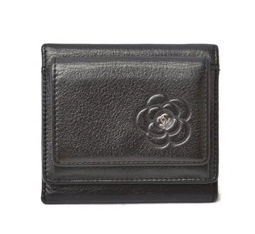 Top Quality Chanel Camellia Lambskin Compact Wallet