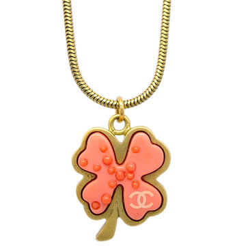Top Quality Chanel Clover Pendant Necklace Gold 03P