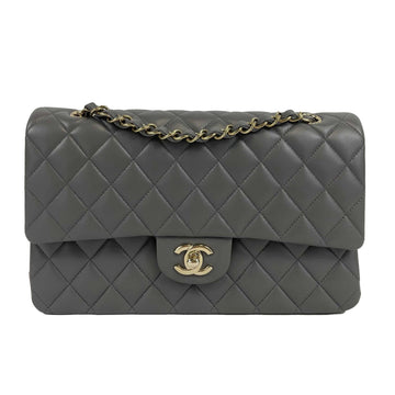 Top Quality Chanel - NEW 22A Classic Medium Double New Dark Grey CC Shoulder Bag