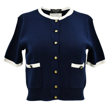Top Quality Chanel Cardigan Navy 94P #42