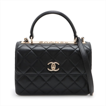 Top Quality Chanel Mattress kin 2WAY Handbags Black Gold