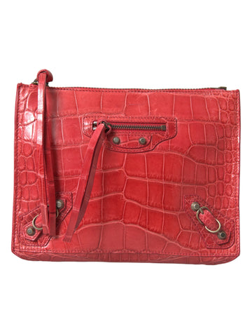 Blnciaga Exotic  Alligator Leather Women's Clutch