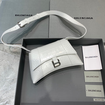 BLN-Ciaga Downtown XS Shoulder Bag In White, For Women,  Bags 10in/25Luxe Carry