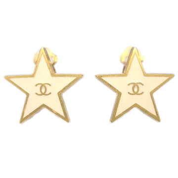 Top Quality Chanel Star Earrings Clip-On White 01P