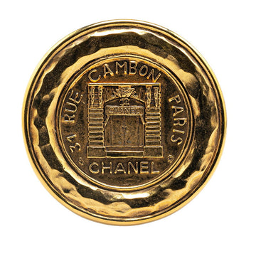 Top Quality Chanel Medal Motif Brooch Gold