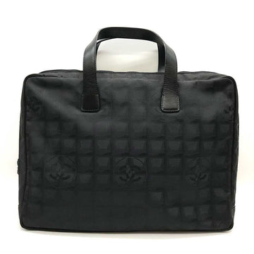 Top Quality Chanel Nylon Jacquard New Travel Line Briefcase Black