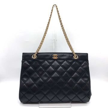 Top Quality Chanel Leather Bicolore Double Chain Tote Bag