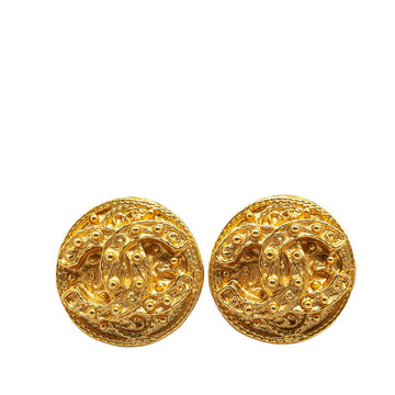 Top Quality Chanel Coco Mark Gold Earrings