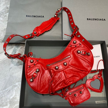 BLN-Ciaga Le Cagole XS Shoulder Bag In Red, For Women,  Bags 13in/33Luxe Carry