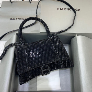 BLN-Ciaga Hourglass XS Handbag In Black, For Women,  Bags 7.4in/19Luxe Carry 59283328D071071