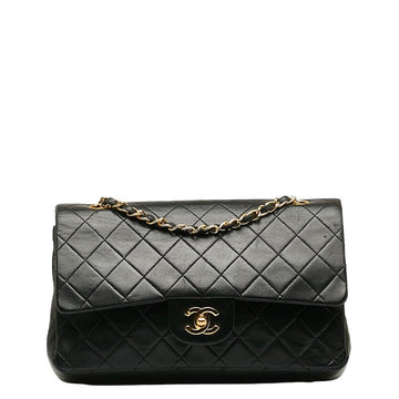 Top Quality Chanel Matrases 25 Double Flap Chain houlder Bag Black Leather  Chanel