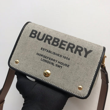 B-Berry - Luxe Carry  Horseferry Print Cotton Canvas Small Crossbody Bag For Women, Bags 7.1in/18Luxe Carry 80398691