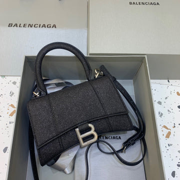BLN-Ciaga Hourglass XS Handbag In Black, For Women,  Bags 7.4in/19Luxe Carry 5928332102G1000
