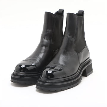 Top Quality Chanel Coco Patent Shoes 35.5  Black G39208