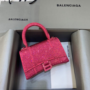 BLN-Ciaga Hourglass XS Handbag In Pink, For Women,  Bags 7.4in/19Luxe Carry