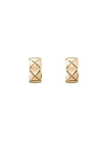 Coco Crush Earrings Gold Chanel