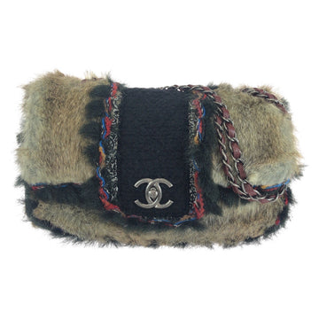 Top Quality Chanel   Coco Mark Turn Lock Fur Shoulder Bag