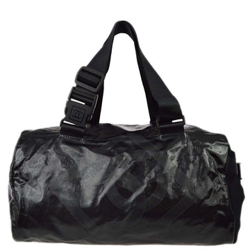 Top Quality Chanel 2006-2008 Sports Line Black Vinyl Gym Bag 35