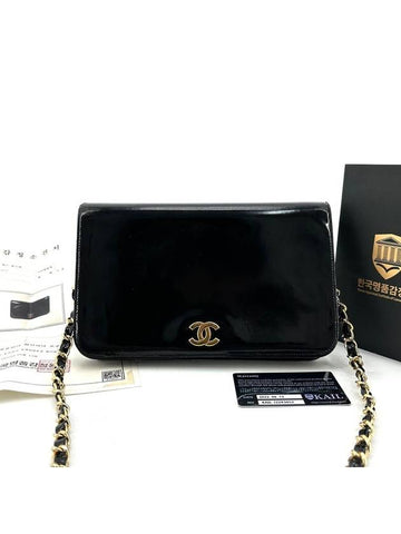 Patent woc mini bag shoulder Chanel